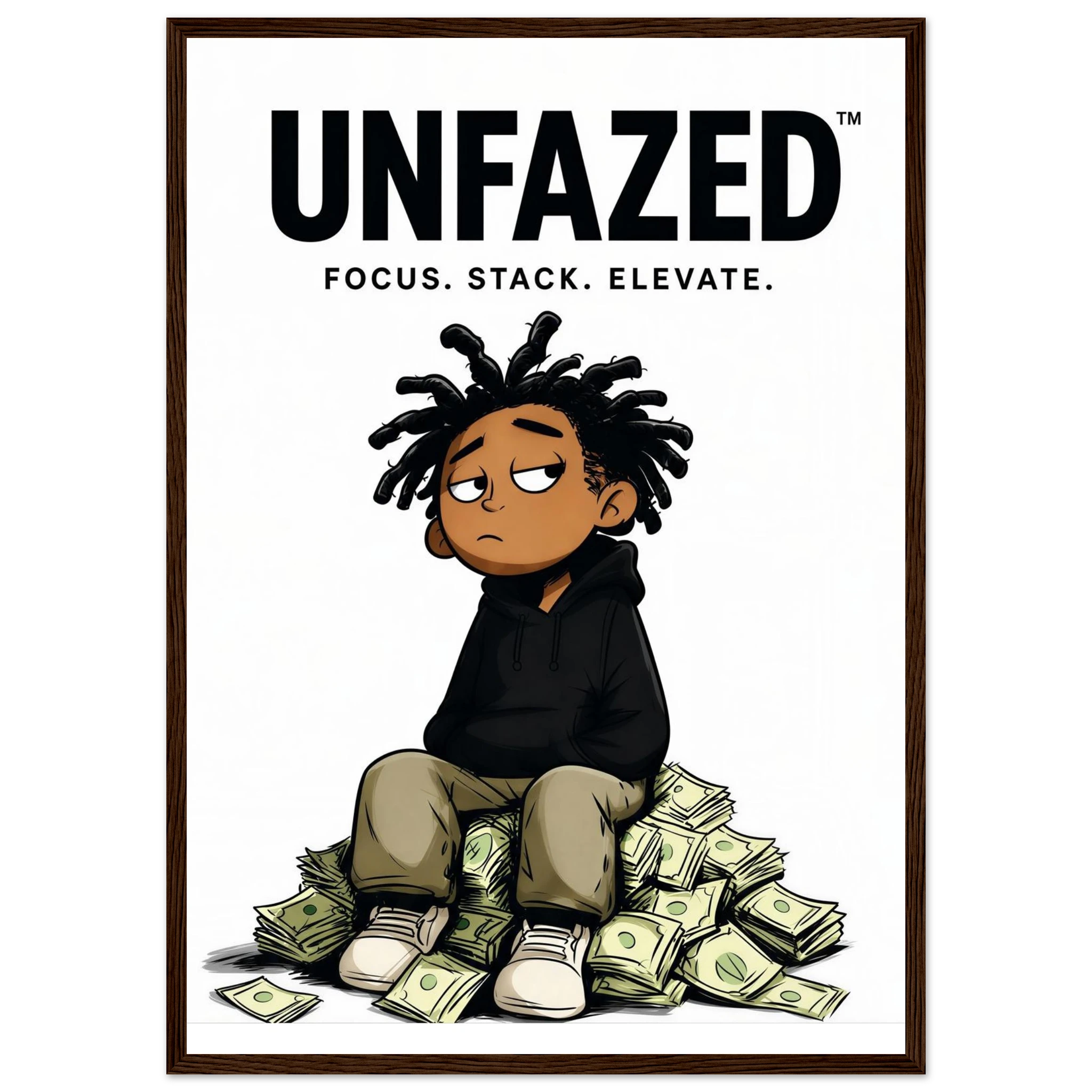 Rizen Unfazed - Premium Framed Wall Art