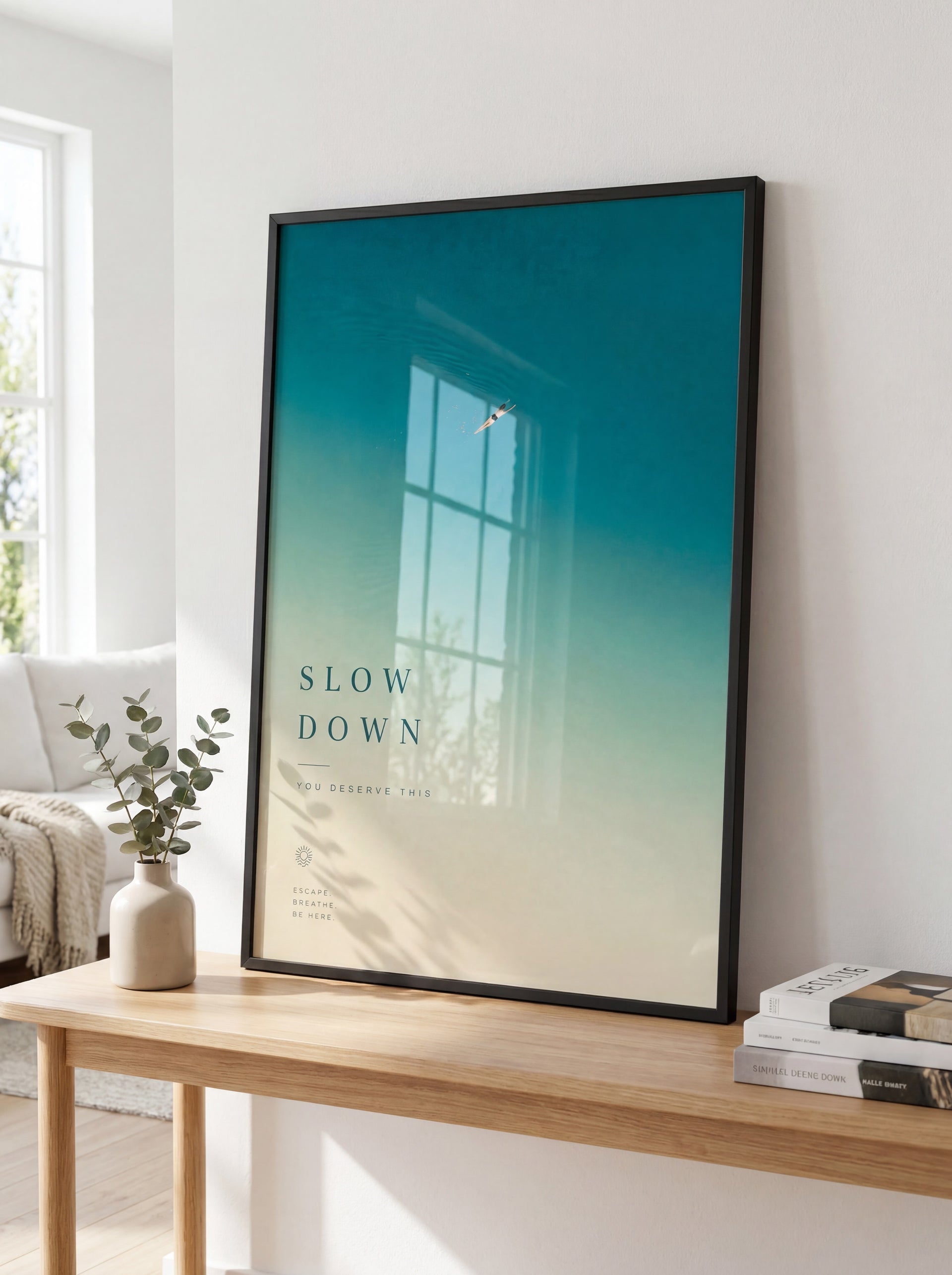 Rizen Slow Down - Premium Framed Wall Art
